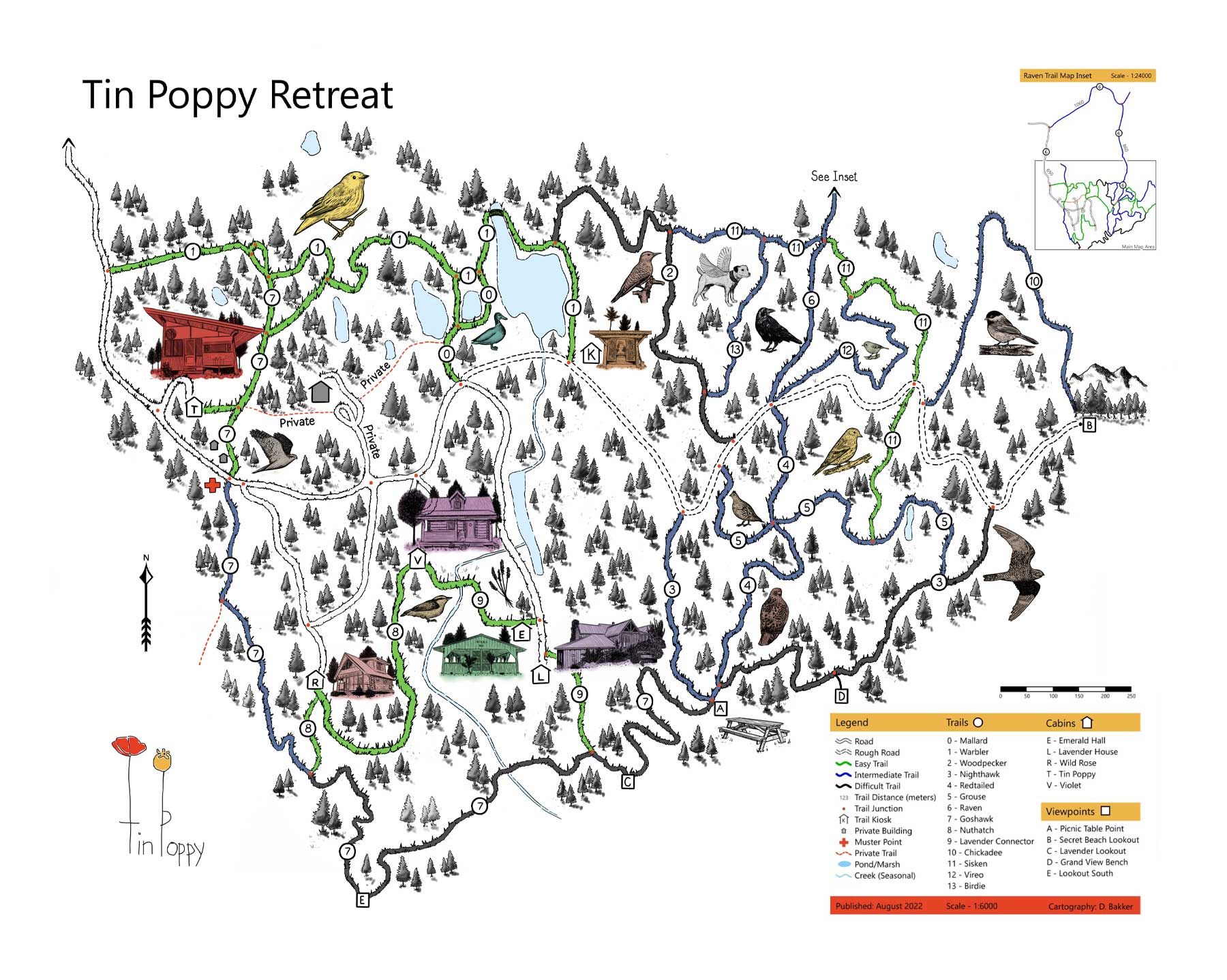 Tin Poppy Map.