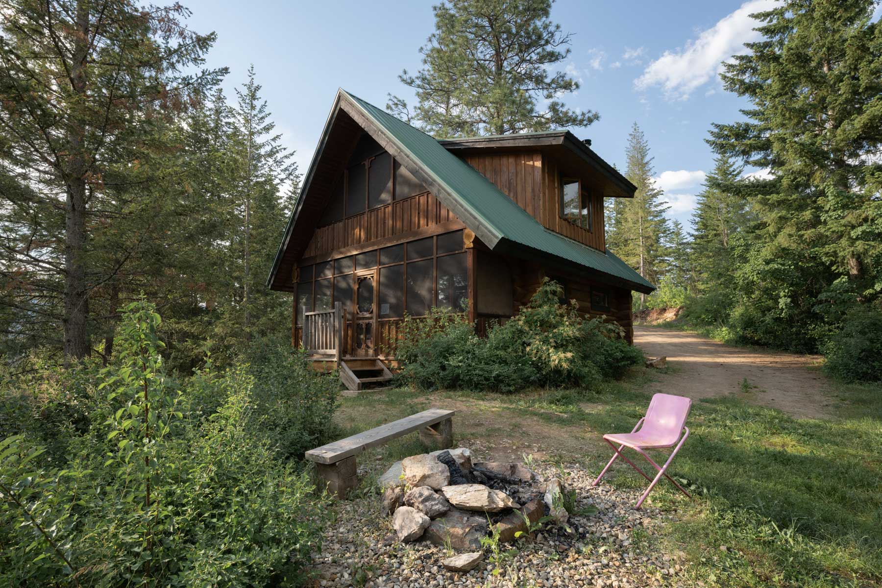 Wild Rose Cabin in the Larch Hills, BC.