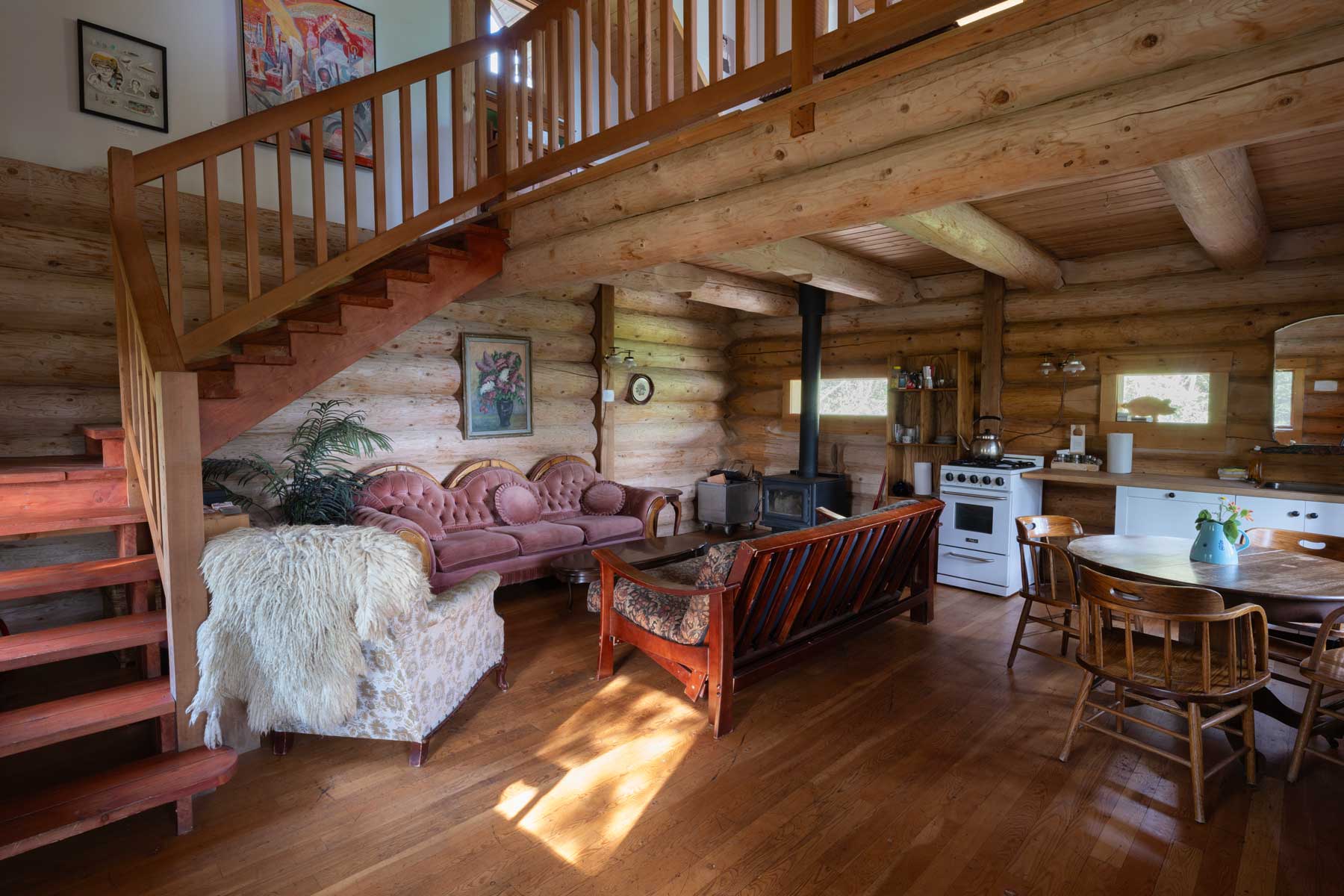 The Wild Rose cabin interior.