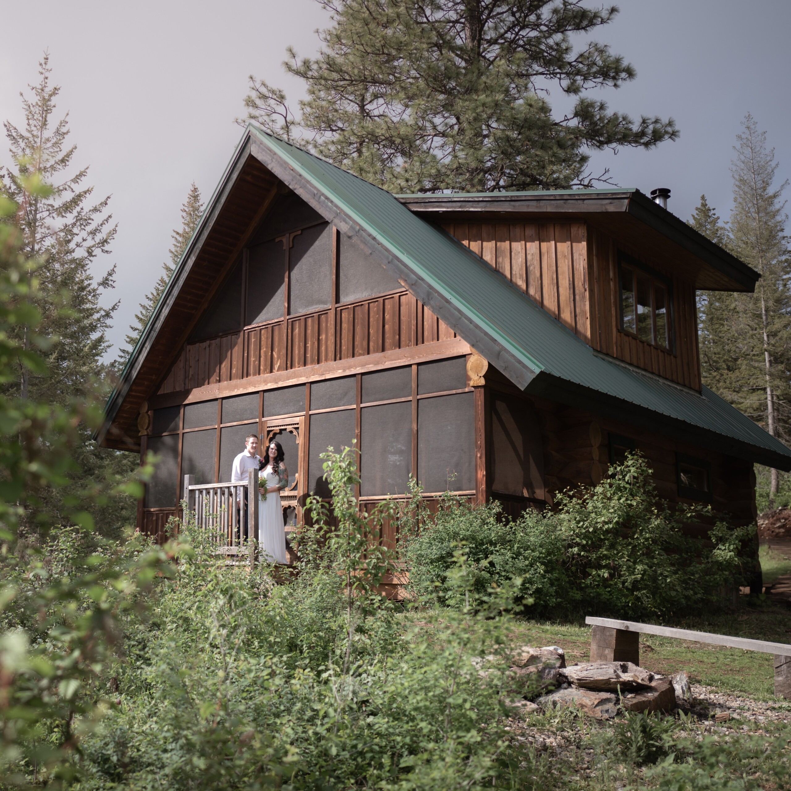 An elopement at Wild Rose Cabin in BC