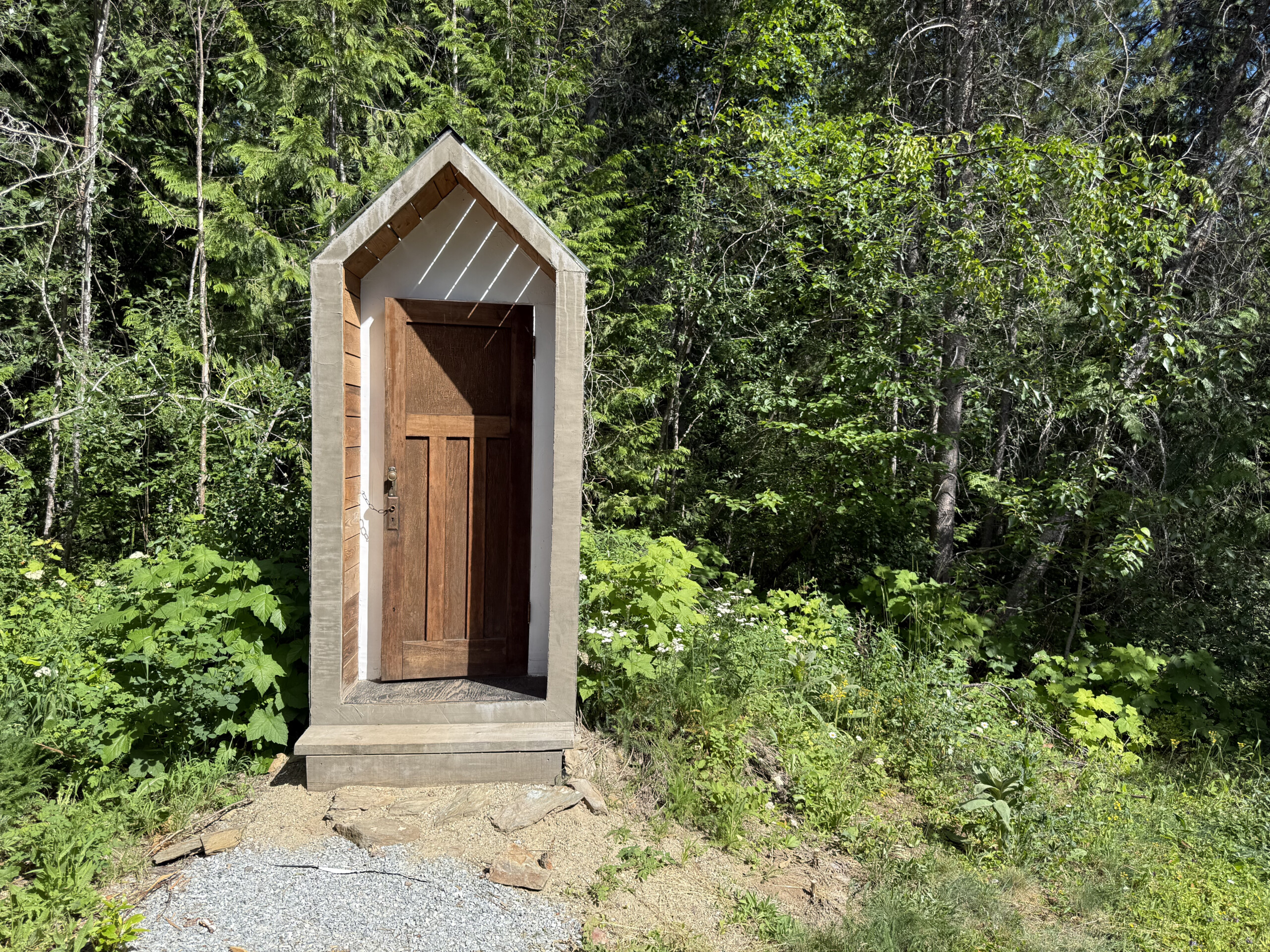 Violet Cabin's outhouse.