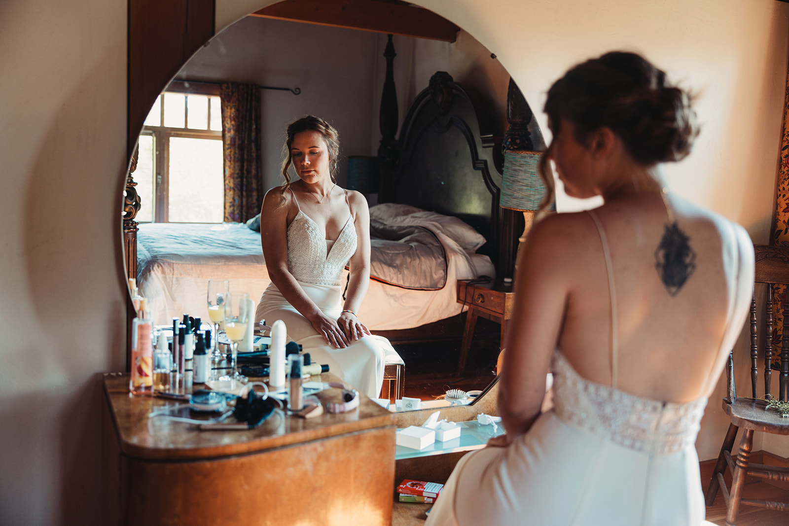 Fanny and Jack are Married The bridal suite at Lavender Cabin.