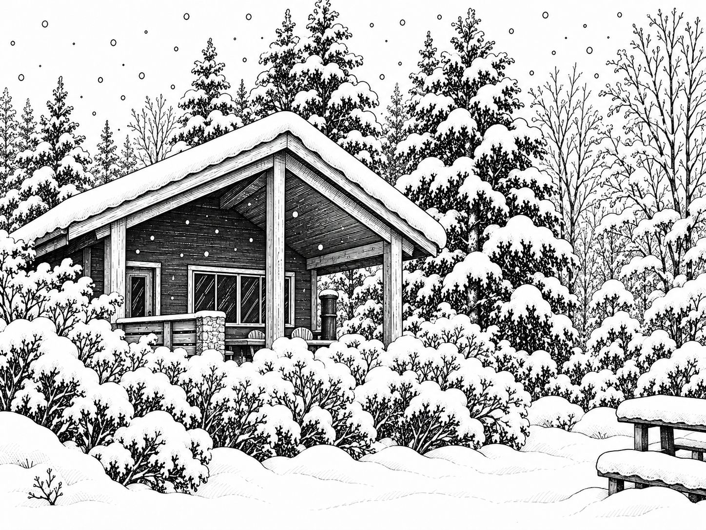 white-lake-cabins Illustration of White Lake Cabins.