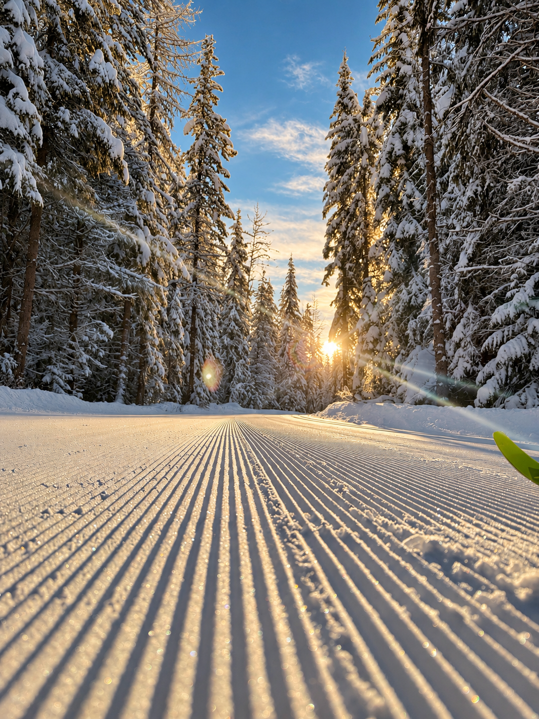 larch-hills-groomed-track Tin Poppy Retreat Larch Hills