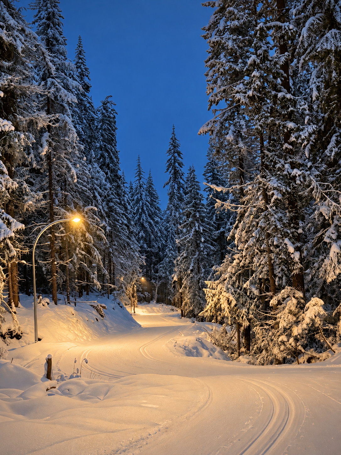 larch-hills-lit-ski-trails The lit ski trails at Larch Hills Nordic, near Salmon Arm B.