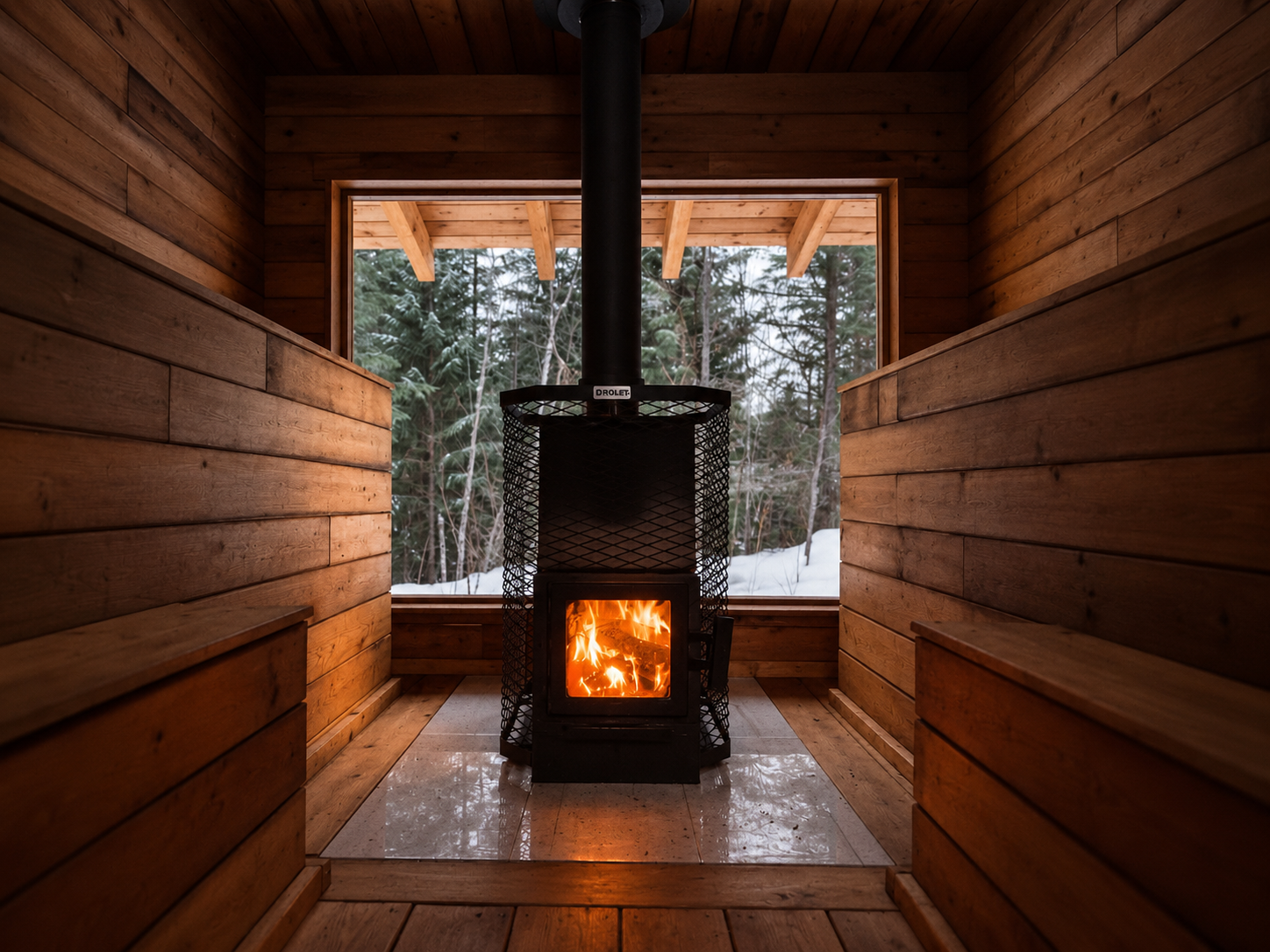 wood-fired-sauna-at-tin-poppy-retreat The wood-fired sauna at Tin Poppy Retreat.